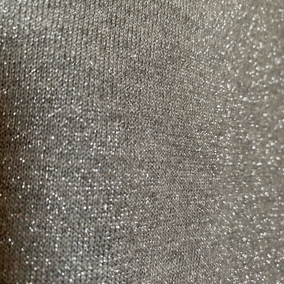 ANN TAYLOR Sleeveless Blouse Women's Draped cowl Neck, silver - Picture 7 of 11